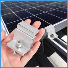 Solar panel mounting mid clamp
