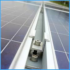 Solar panel mounting mid clamp