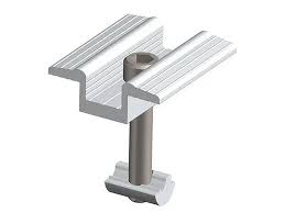 Solar panel mounting mid clamp