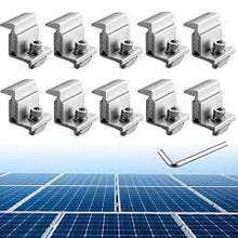 Solar panel mounting end clamp