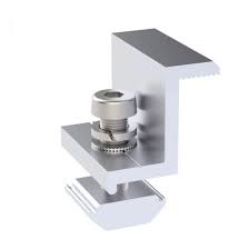 Solar panel mounting end clamp