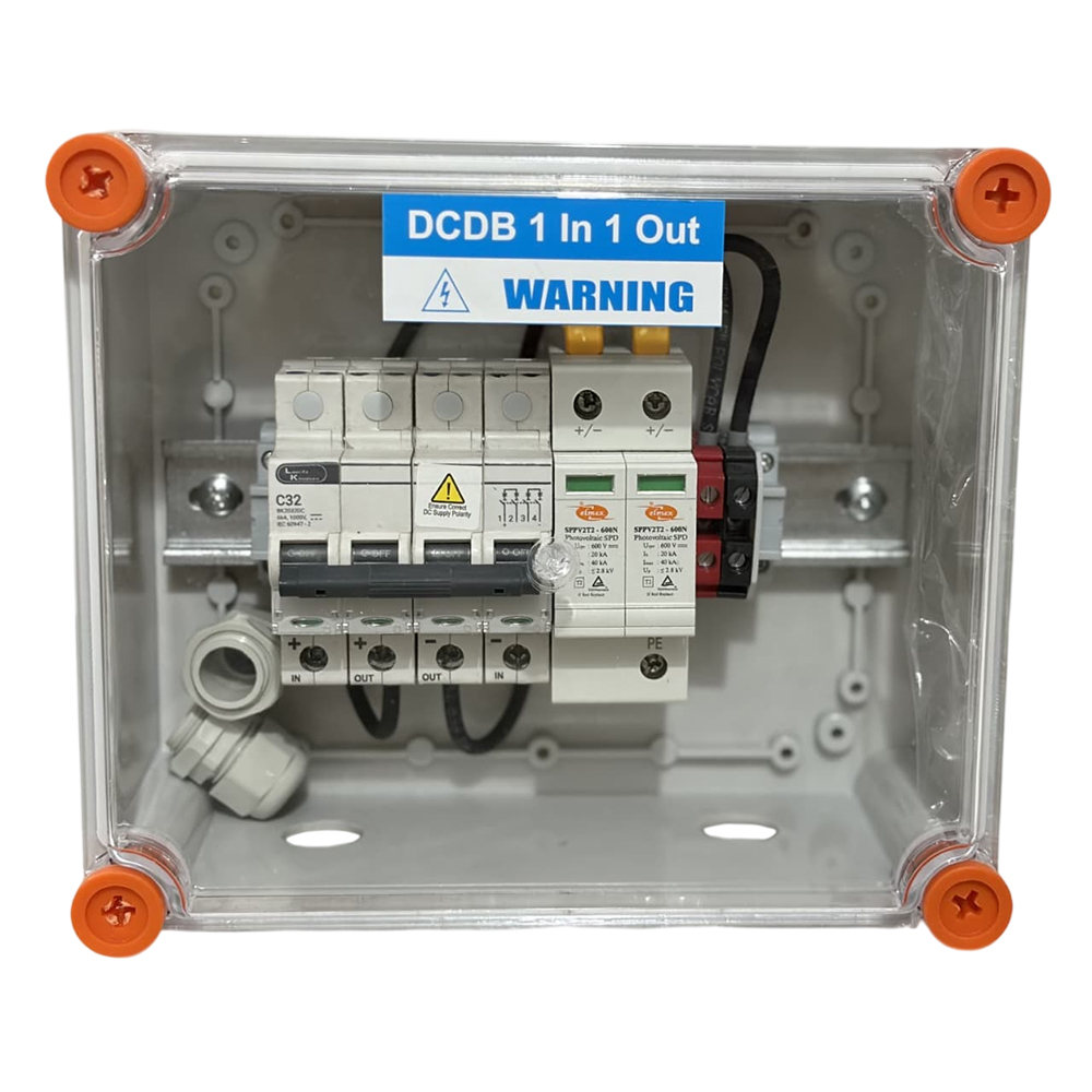 DCDB 1 In 1 Out — 1000V MCB SPD (4 to 6kW)