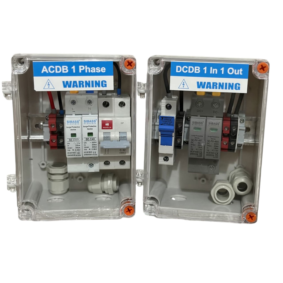 ACDB + DCDB Combo Box — MCB SPD + Fuse SPD (Havells + Sibass)