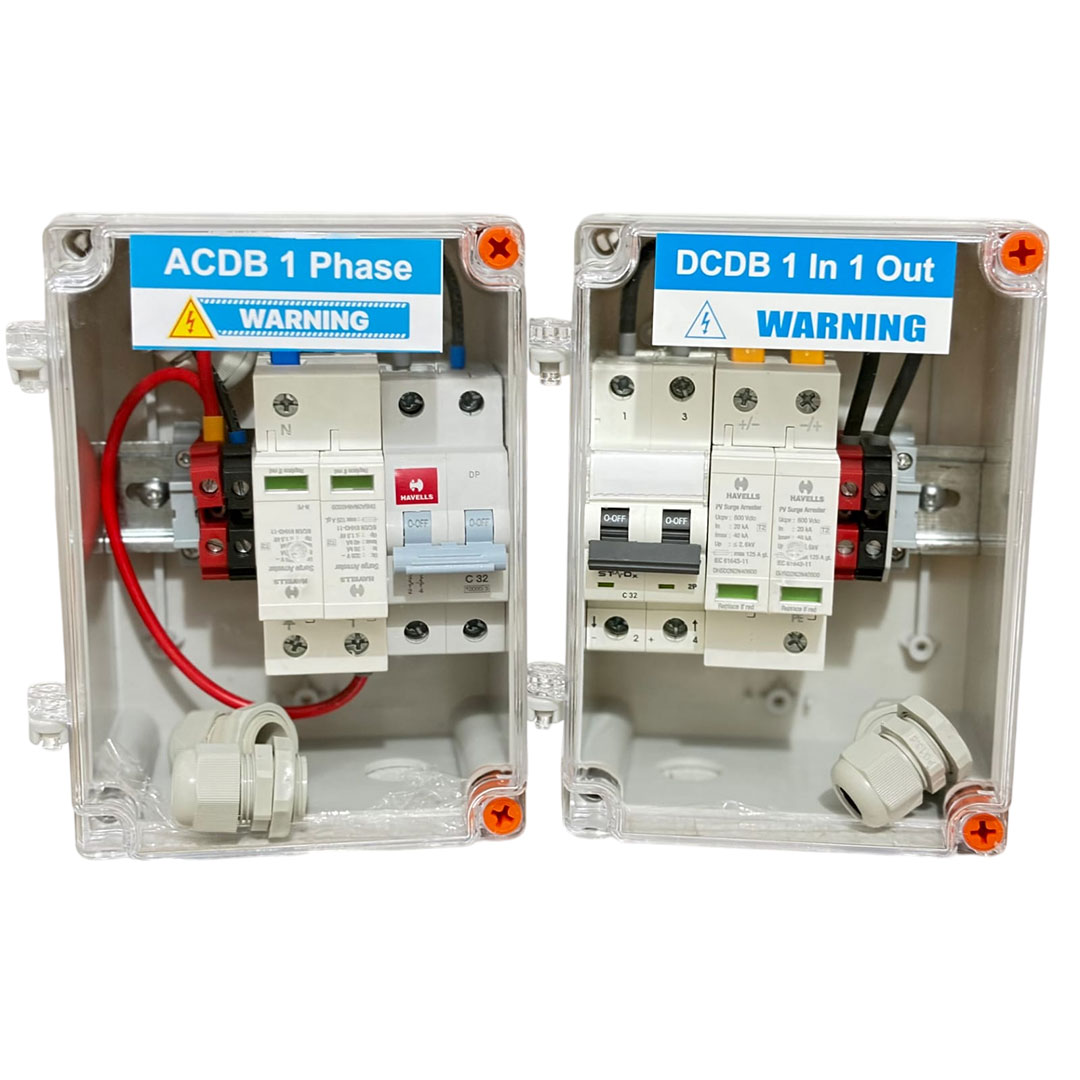 ACDB + DCDB Combo Box — MCB SPD + MCB SPD (Havells)