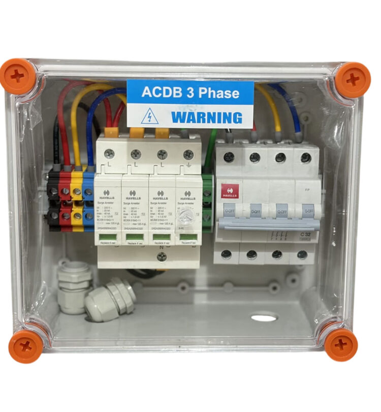 ACDB 3 Phase — MCB SPD (6 to 10kW) — Havells