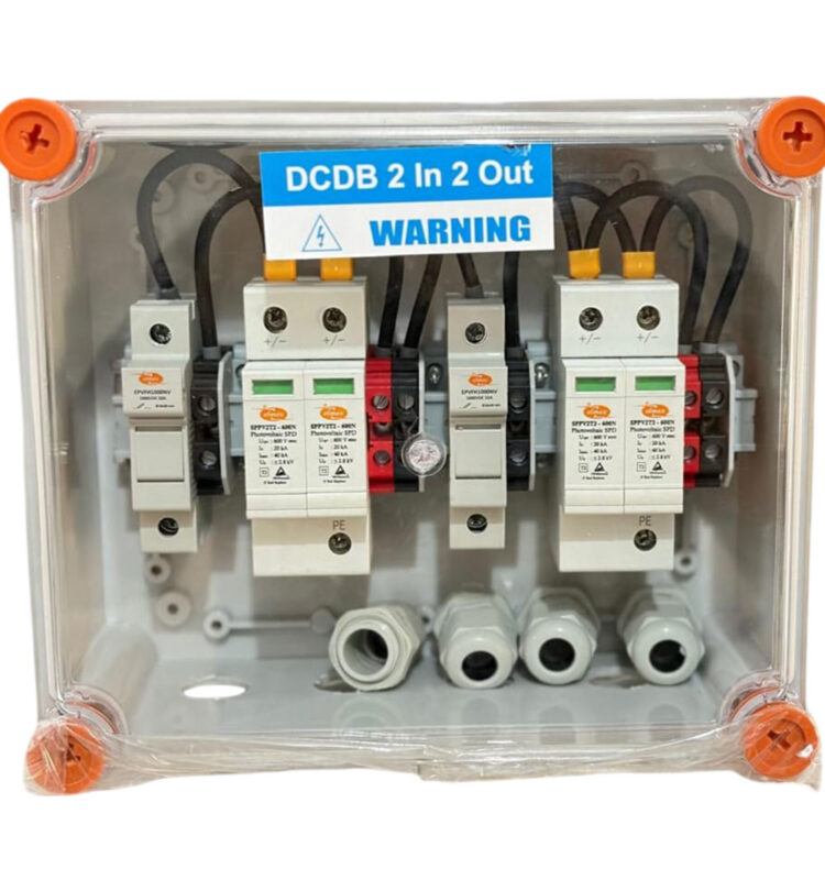 DCDB 2 In 2 Out — 600V Fuse SPD (6 to 10kW) — Elmex