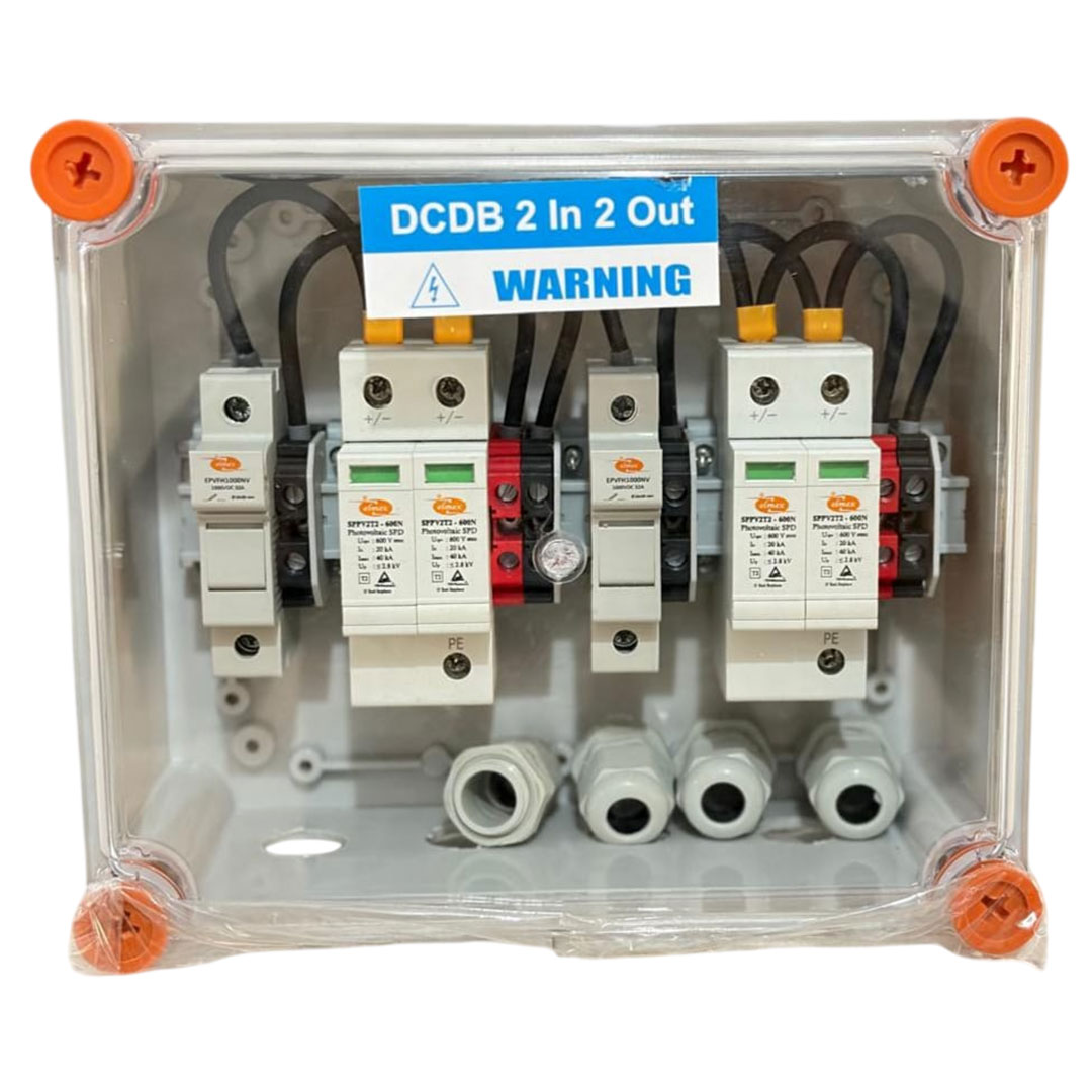DCDB 2 In 2 Out — 600V Fuse SPD (6 to 10kW) — Elmex