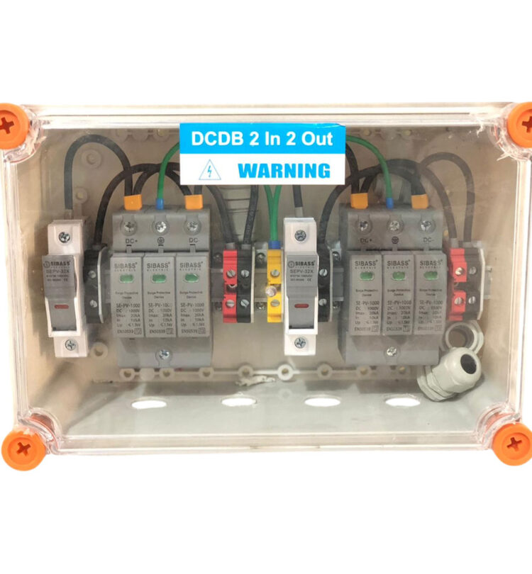 DCDB 2 In 2 Out — 600V Fuse SPD (6 to 10kW) — Havells + Sibass
