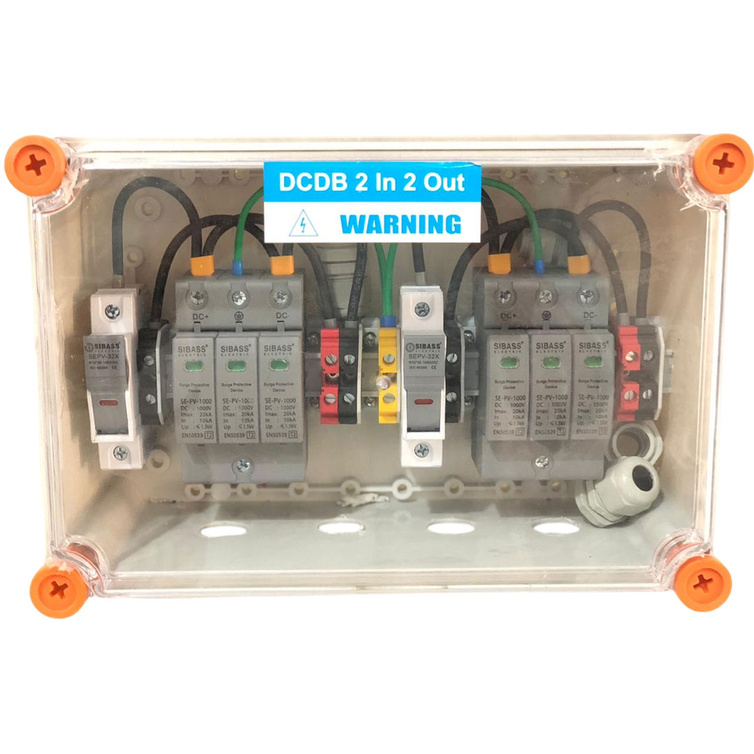 DCDB 2 In 2 Out — 600V Fuse SPD (6 to 10kW) — Havells + Sibass