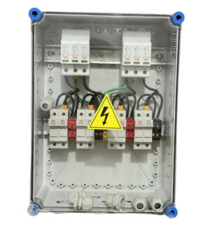 DCDB 4 In 4 Out — 1000V Fuse SPD (Elmex)