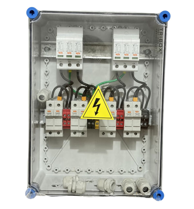 DCDB 4 In 4 Out — 1000V Fuse SPD (Elmex)