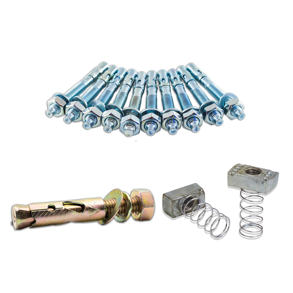 Solar Fastener Assembly (Anchor Bolts & Spring Nuts)